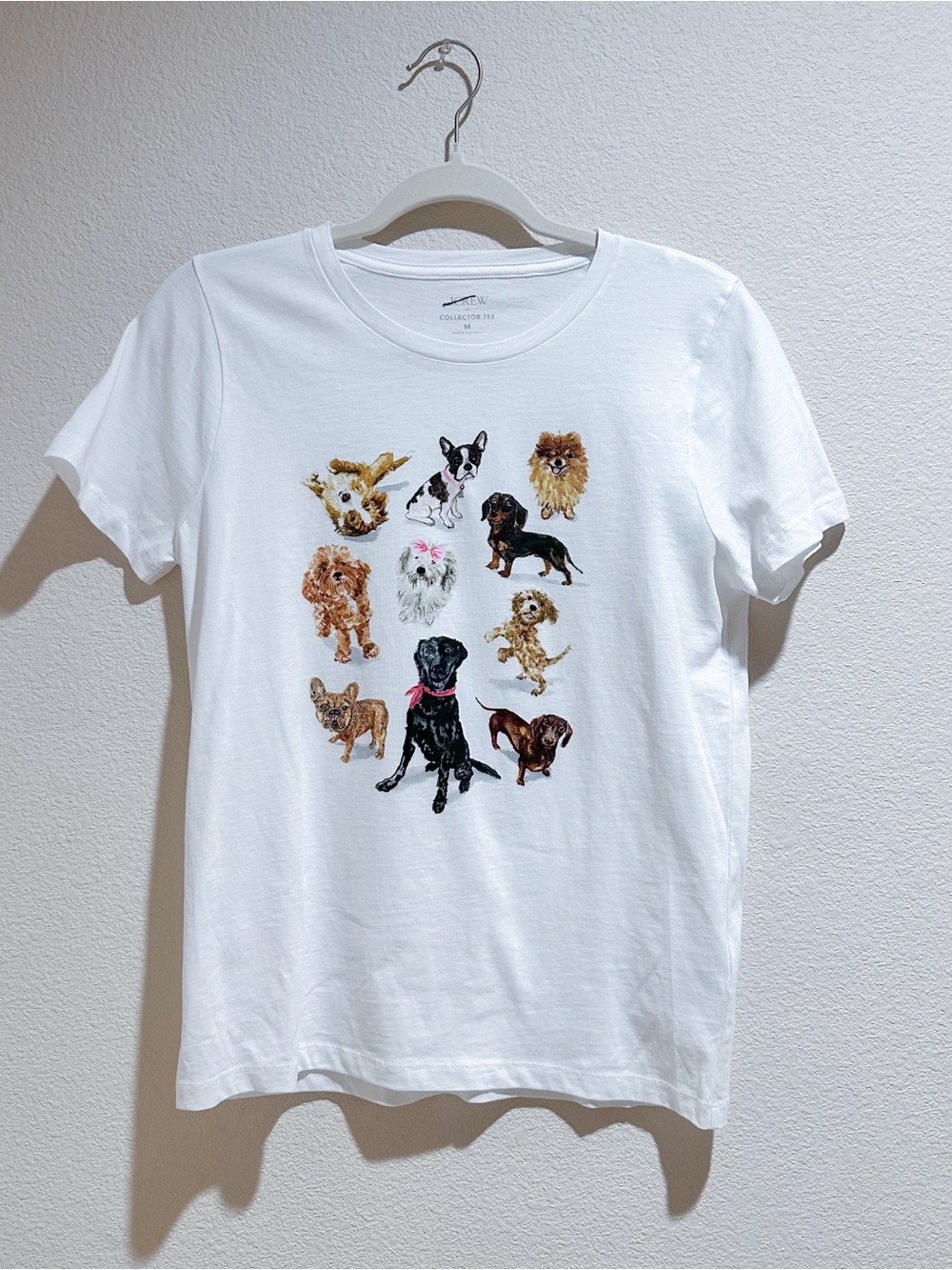 J. Crew Dogs Graphic Tee White M - Picture 4 of 7